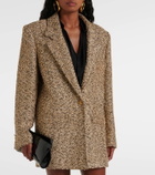 Alessandra Rich Oversized tweed lamé blazer