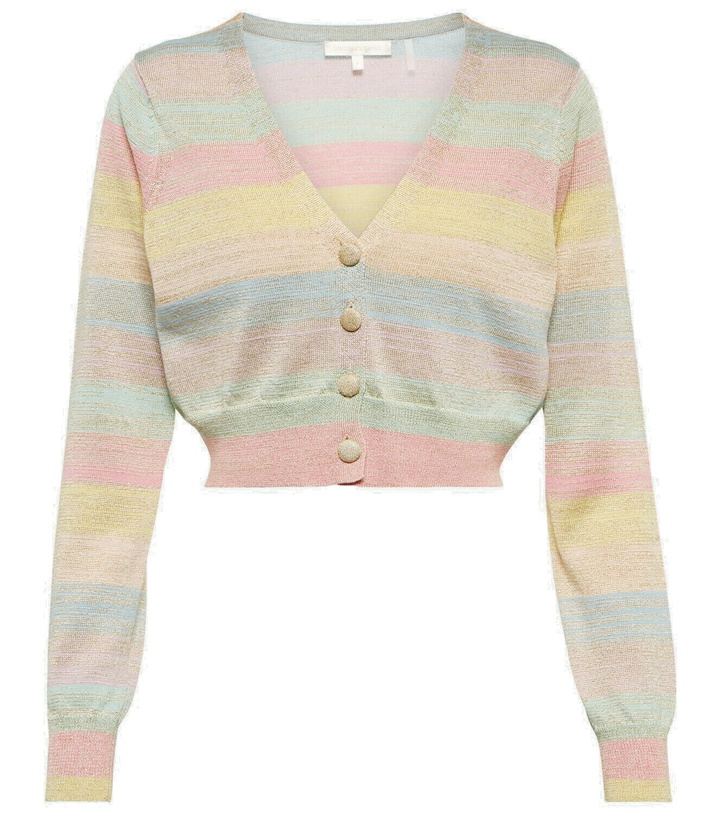 Photo: LoveShackFancy Asteria cropped knit cardigan