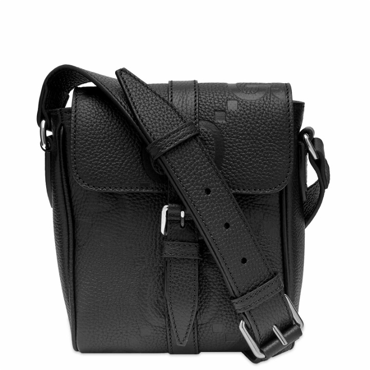 Photo: Gucci Men's Jumbo GG Buckle Cross Body Bag in Black