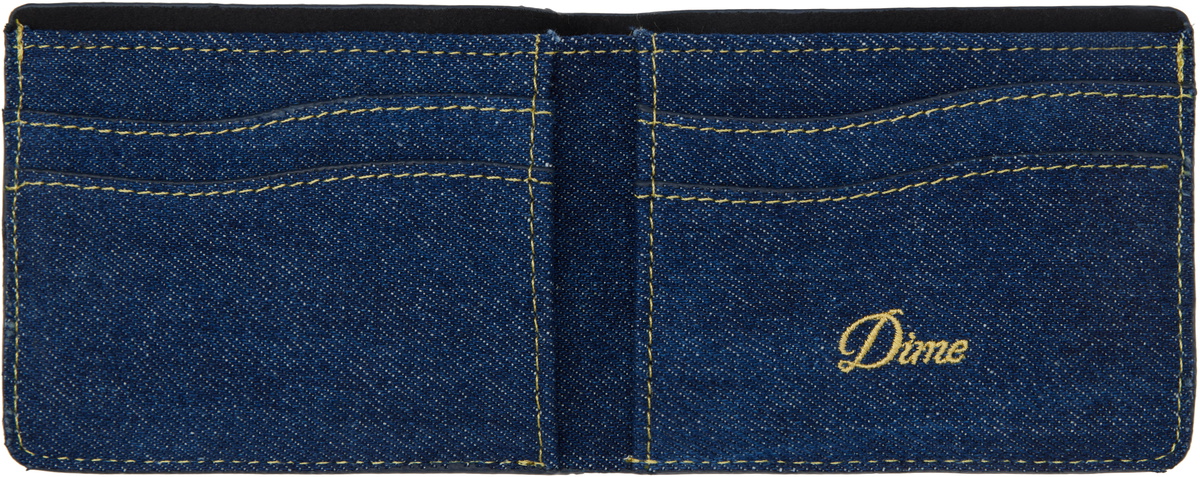 Dime Blue Cursive Bifold Wallet