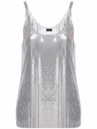 Rabanne Silver-Tone Mesh Tank Top