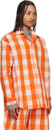 Walter Van Beirendonck Orange Maxi Shirt