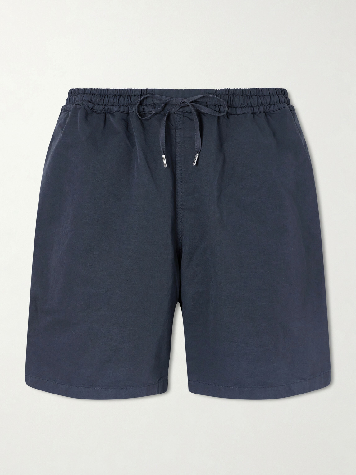 A Kind Of Guise - Volta Straight-Leg Cotton and Linen-Blend Drawstring Shorts - Blue