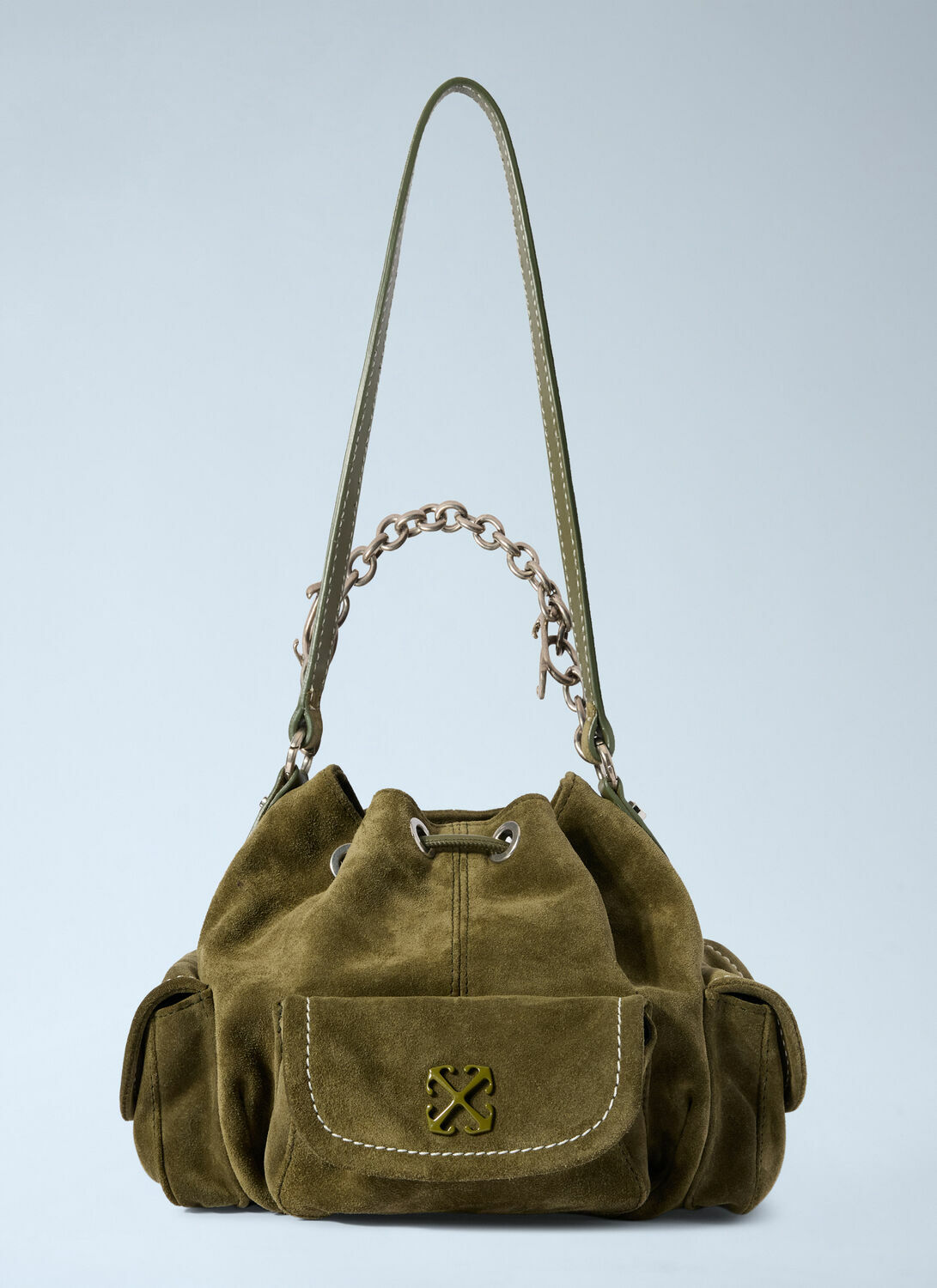 Off-White Dumbo.B Suede Bucket Bag