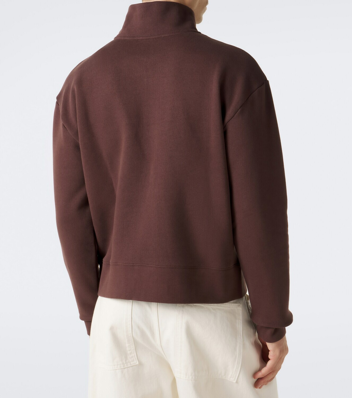 Studio Nicholson Cotton jersey half-zip sweatshirt