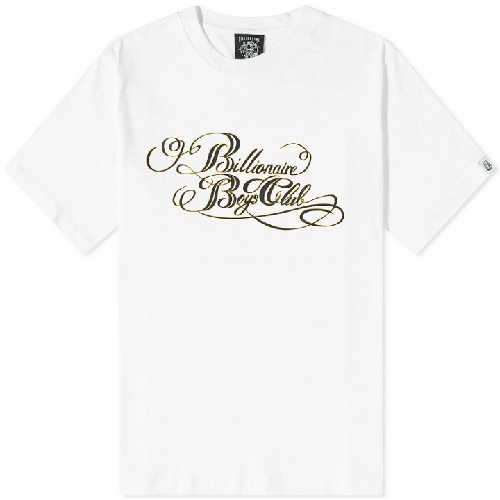 Photo: Billionaire Boys Club Men's Calligraphy Logo T-Shirt in White