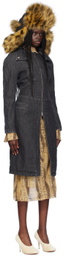 KNWLS Black Alice Denim Coat