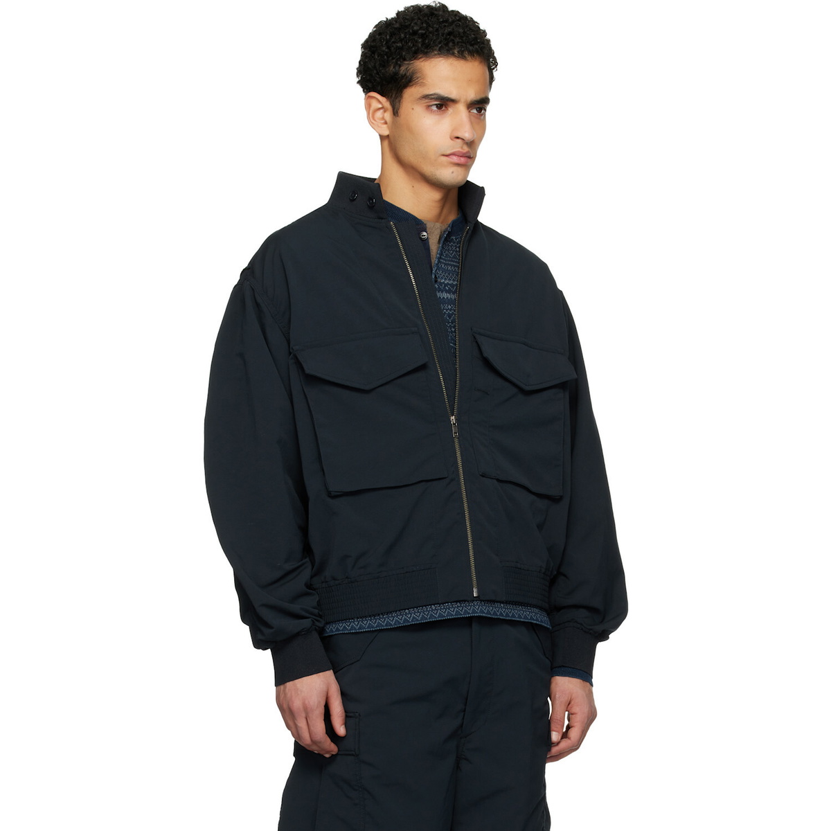 nanamica Navy ALPHADRY Field Jacket