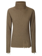 Uma Wang High Neck Rib Top