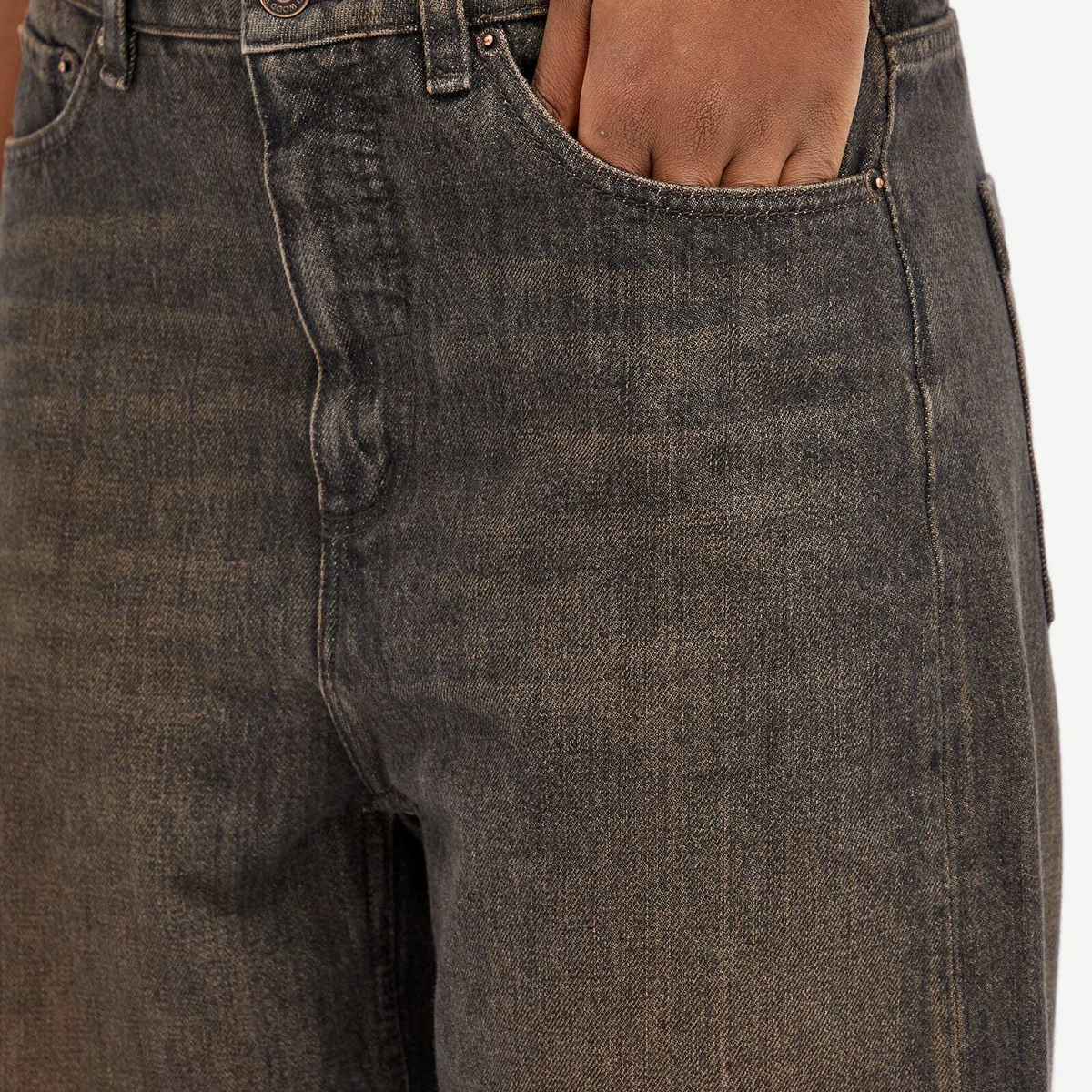 Wood Wood Women's Ellie Baggy Jeans in Burnt Orange Wash