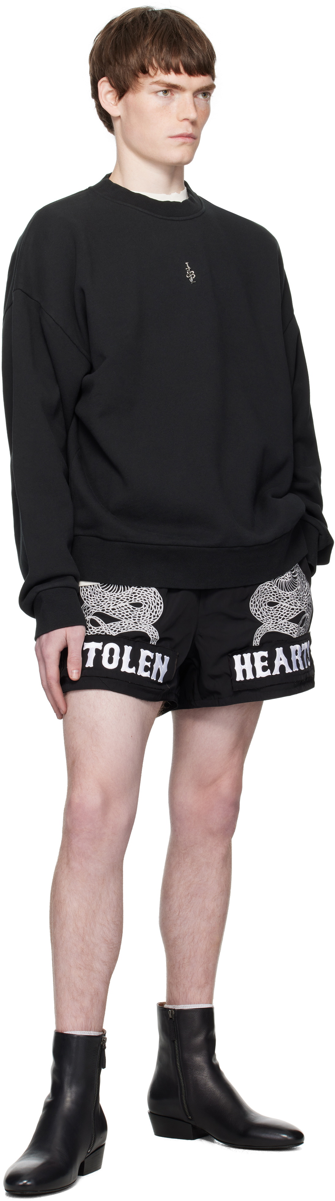 Stolen Girlfriends Club Black Snake Dagger Crew Sweatshirt
