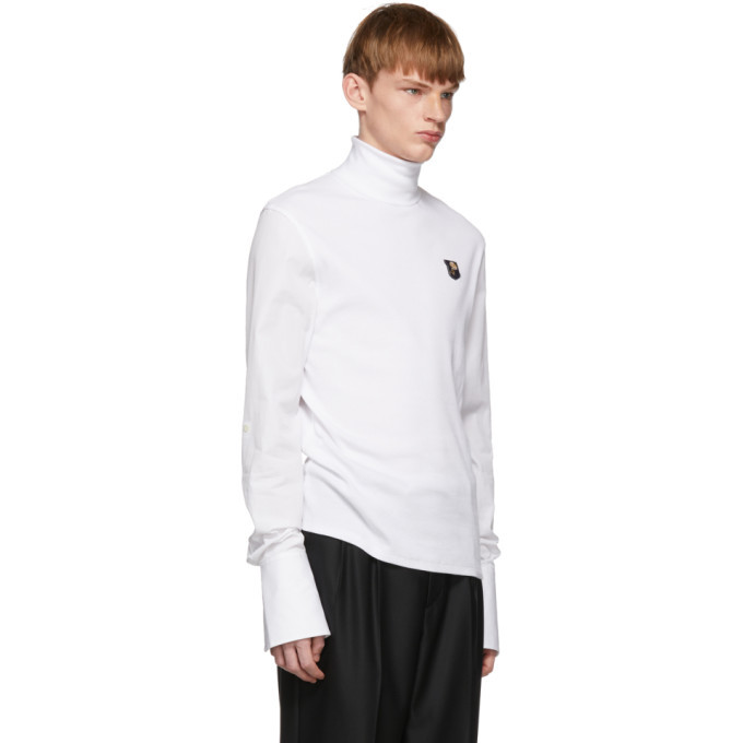 Alexander McQueen White Poplin Turtleneck Alexander McQueen