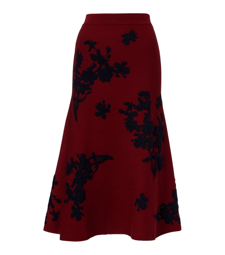 Photo: Erdem Jacquard midi skirt
