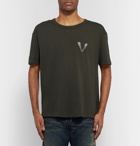 visvim - Logo-Print Cotton-Jersey T-Shirt - Men - Charcoal