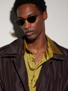 SAINT LAURENT - Round-Frame Silver-Tone Sunglasses