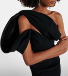 Maticevski Darkness gathered one-shoulder gown