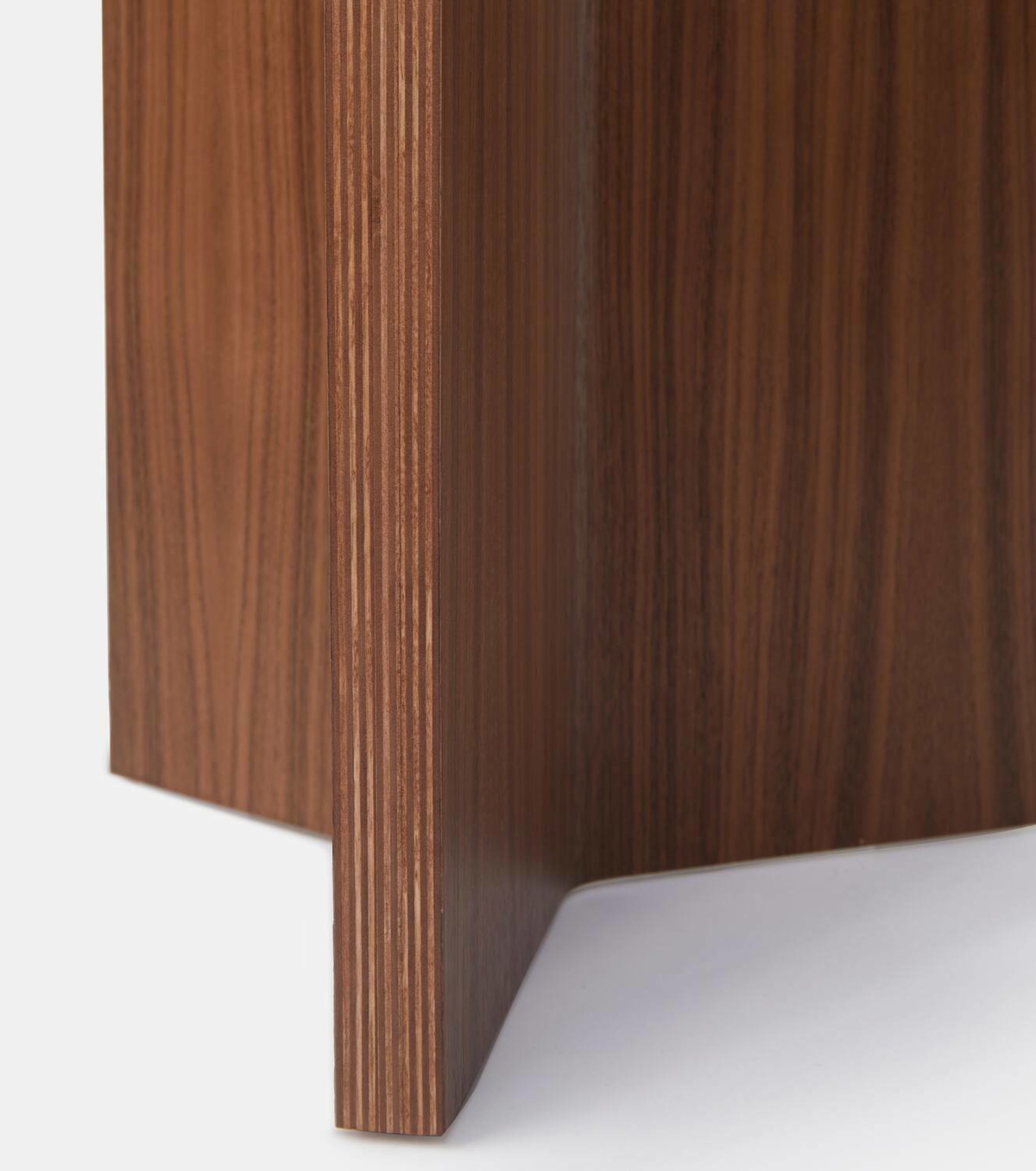 Hay Slit High walnut side table