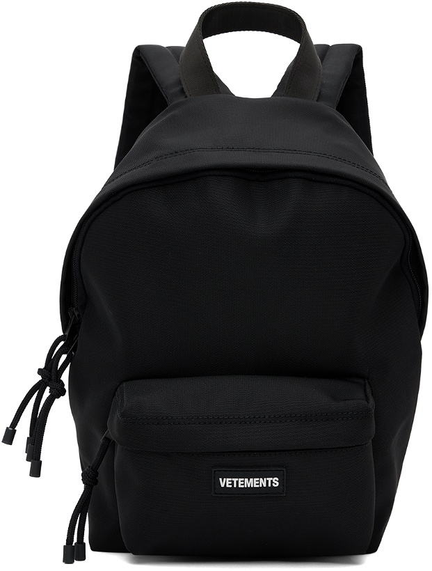 Photo: VETEMENTS Black Logo Patch Backpack