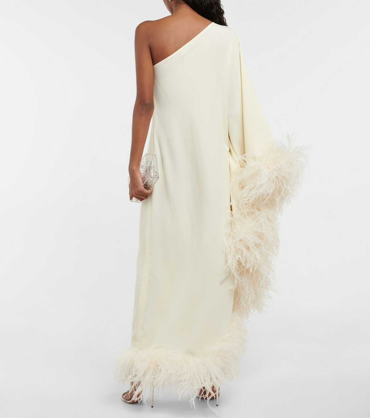 Taller Marmo Ubud feather-trimmed gown Taller Marmo