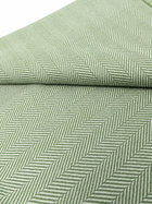 Johnstons Of Elgin Green Herringbone Wool Throw