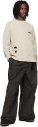 Song for the Mute Beige Oversized Sweater