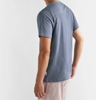 Oliver Spencer Loungewear - Danbury Striped Organic Cotton-Jersey T-Shirt - Blue
