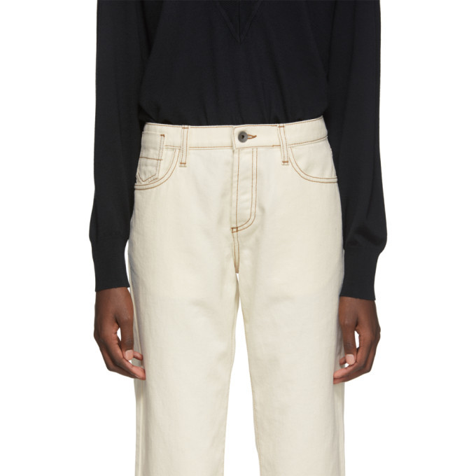 Marni Off-White Denim Crop Jeans Marni