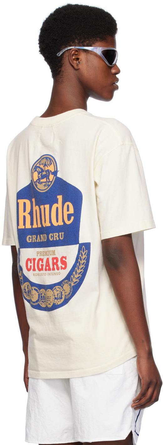 【関税込み】Rhude オフホワイト Grand Cru Tシャツ Rhude Off-White 'Grand Cru' T-Shirt Rhude