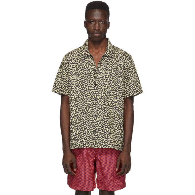Photo: Solid and Striped Beige Leopard The Cabana Shirt