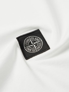 Stone Island - Logo-Appliquéd Garment-Dyed Cotton-Jersey T-Shirt - White