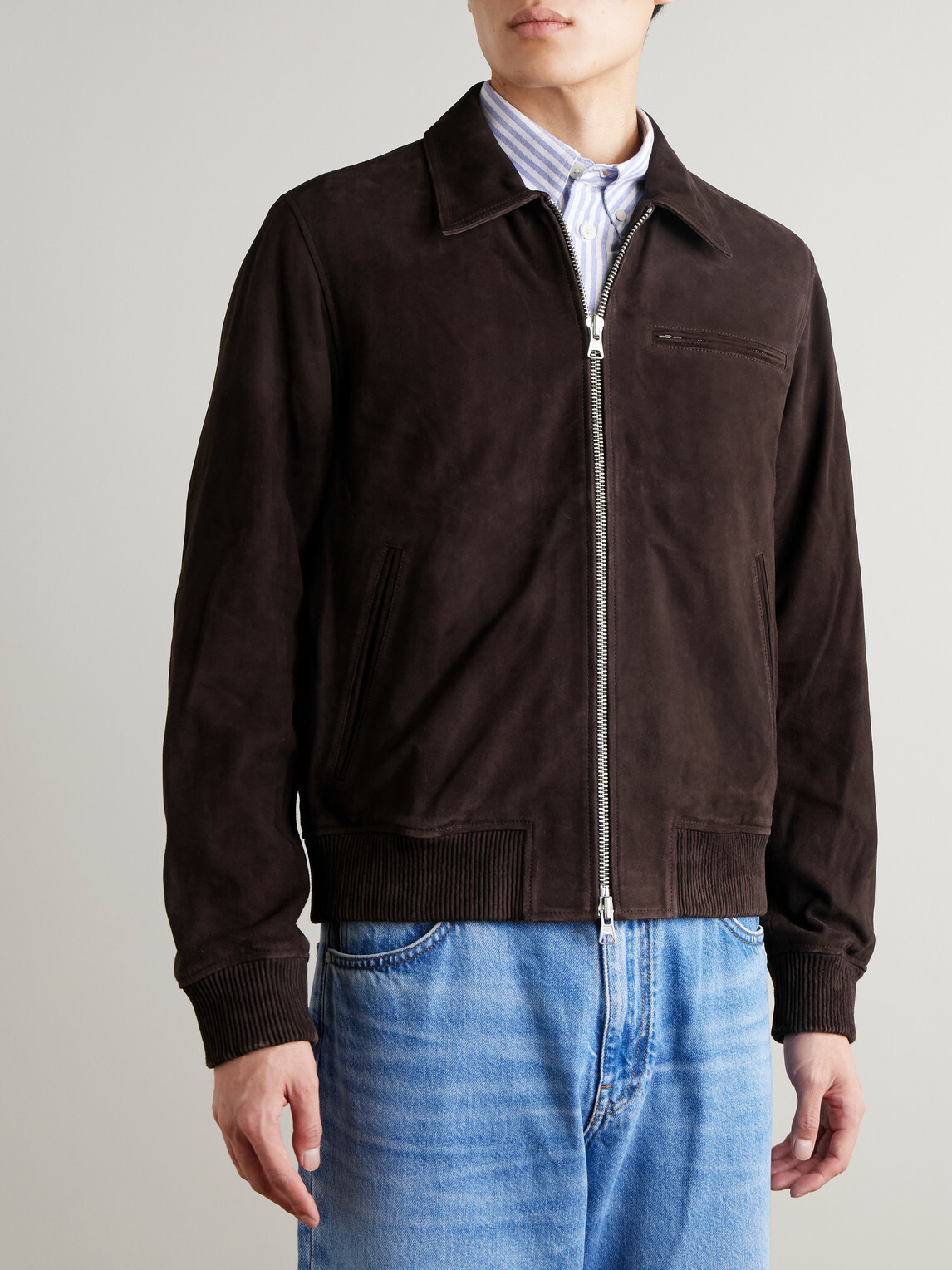 NN07 - Owen 90031 Suede Jacket - Brown