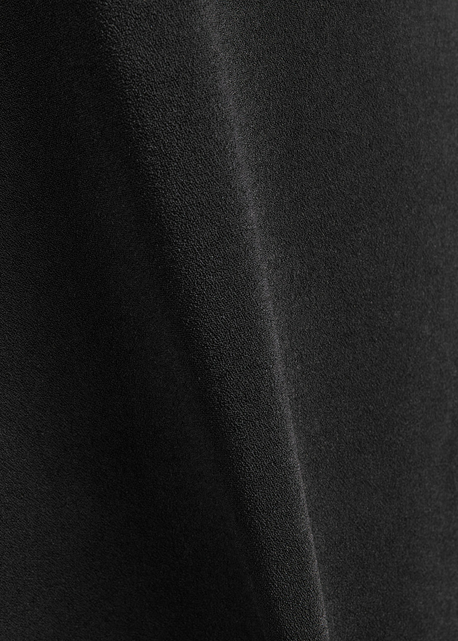 Solace London Yuni Off-the-shoulder Crepe Midi Dress Black