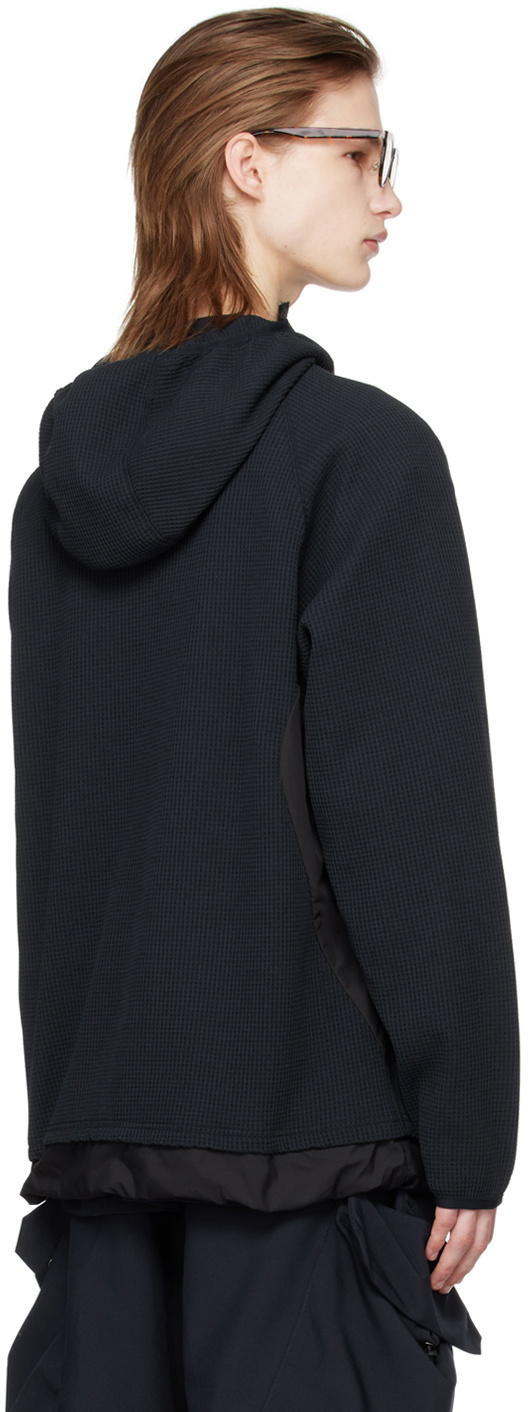 meanswhile Navy Funnel Neck Hoodie
