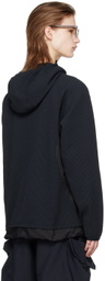 meanswhile Navy Funnel Neck Hoodie