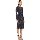 Altuzarra Black and Purple Maria Teresa Dress