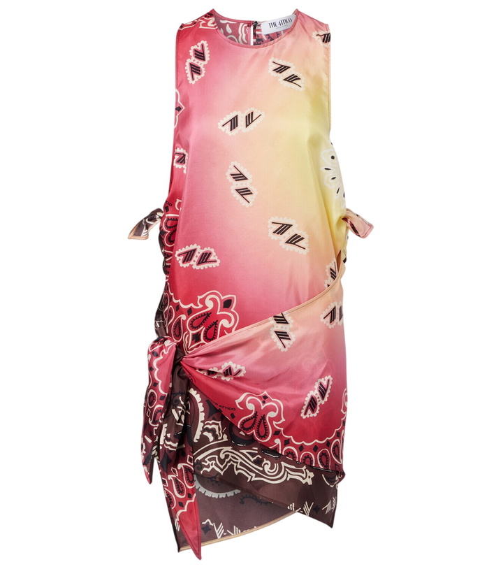 Photo: The Attico Printed silk minidress