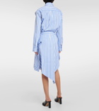 JW Anderson Striped asymmetric cotton skirt