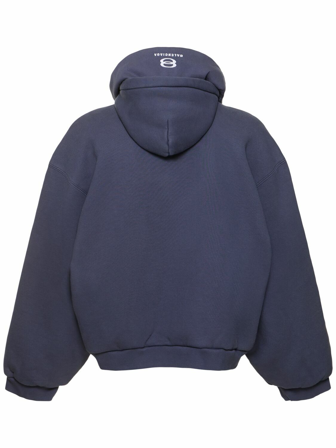 BALENCIAGA Incognito Cotton Blend Hoodie Balenciaga BALENCIAGA Incognito Cotton Blend Hoodie Balenciaga