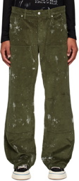 MISBHV Green Stained Trousers