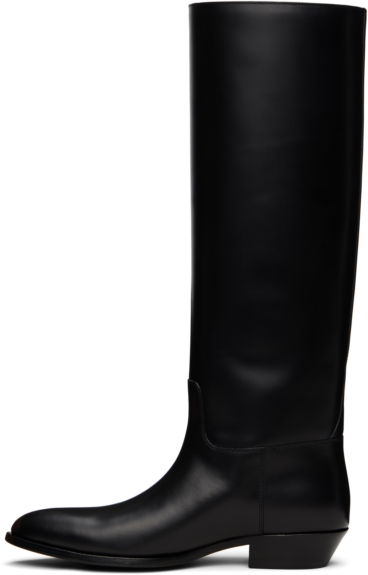 The Row Black Western Tall Boots