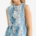 Damson Madder Women's Catrin Reversible Floral Gilet in Blue