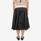 Peachy Den Women's Deba Midi Nylon Skirt in Black