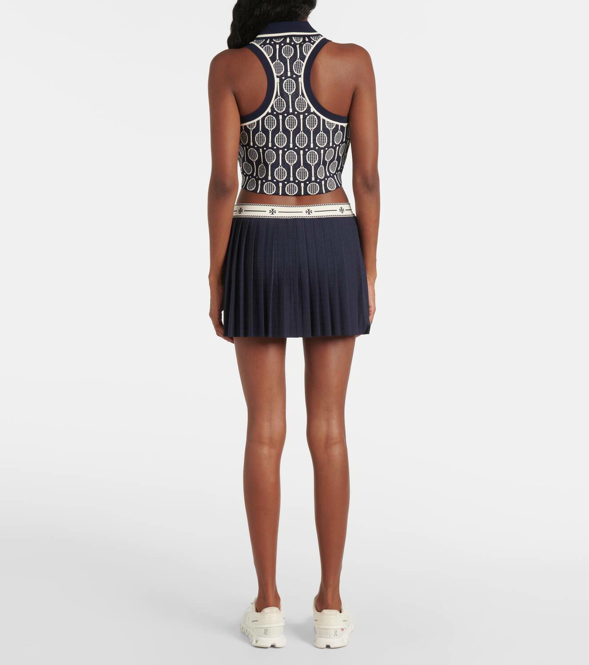 Tory Sport Cropped polo sweater