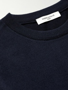 Maison Kitsuné - Logo-Appliquéd Wool Sweater - Blue