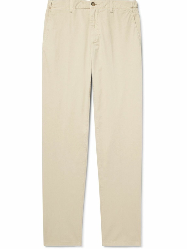 Photo: Altea - Dumbo Straight-Leg Cotton-Blend Gabardine Trousers - Neutrals