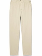 Altea - Dumbo Straight-Leg Cotton-Blend Gabardine Trousers - Neutrals