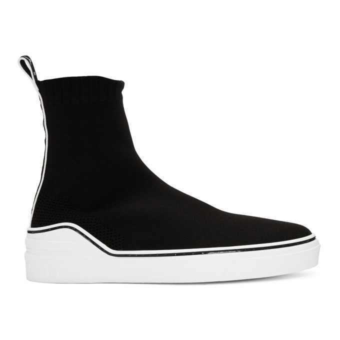 Photo: Givenchy Black and White George V Sock Sneakers