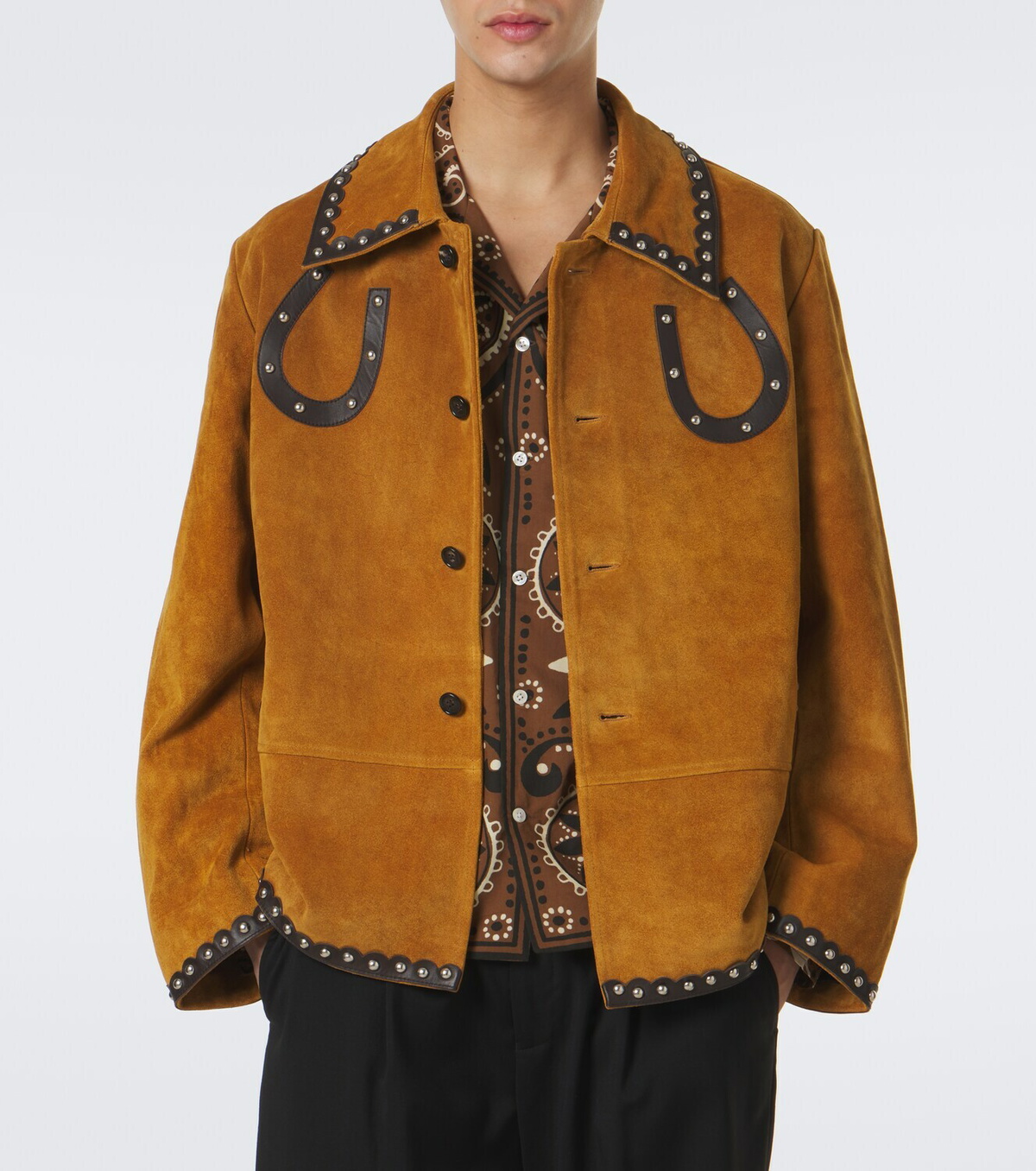 Bode Carson studded suede jacket