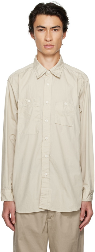 Photo: Engineered Garments Beige Work Shirt