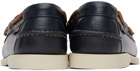 Sebago Navy Portland Martellato Boat Shoes